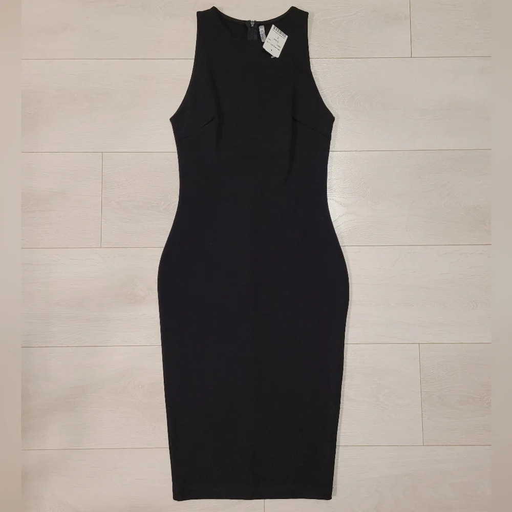 LBD Cefian Thick Black Bodycon Dress